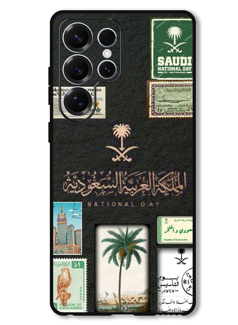 Theodor Protective Case Anti Scratch Shock Proof Bumper Cover For Samsung Galaxy S25 Ultra KSA national day - Image 1