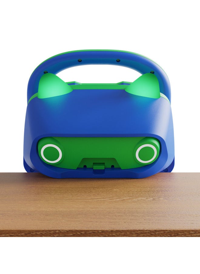 Generic - Game Steering Wheel Cat Ear Bluetooth Wired Dual-mode Connection Steering Wheel For Android For Apple Children Gift-Product Color:Green Blue - Image 1