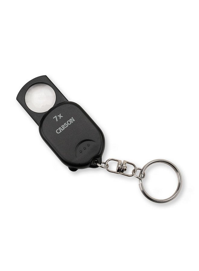 Carson Clip & View Pop-Up Retractable 7X Aspheric Keychain Magnifier (GN-70) - Image 1