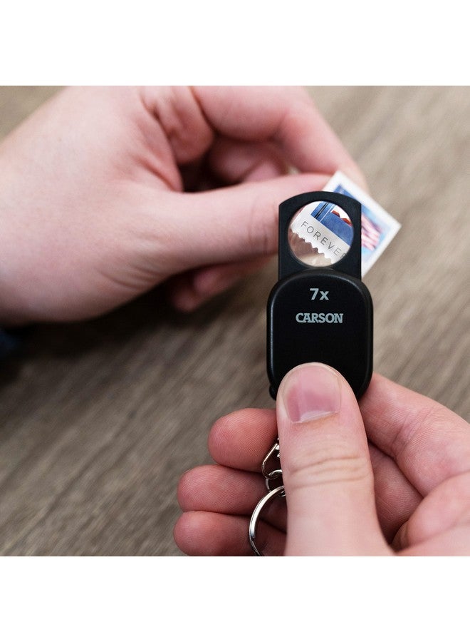 Carson Clip & View Pop-Up Retractable 7X Aspheric Keychain Magnifier (GN-70) - Image 5