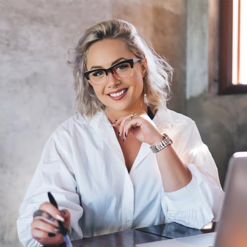 ZEHEXA Reading Glasses for Women Blue Light Blocking Glasses Filter UV Square Readers Glasses for Men and Women 5 Pack 3.0 - Image 2