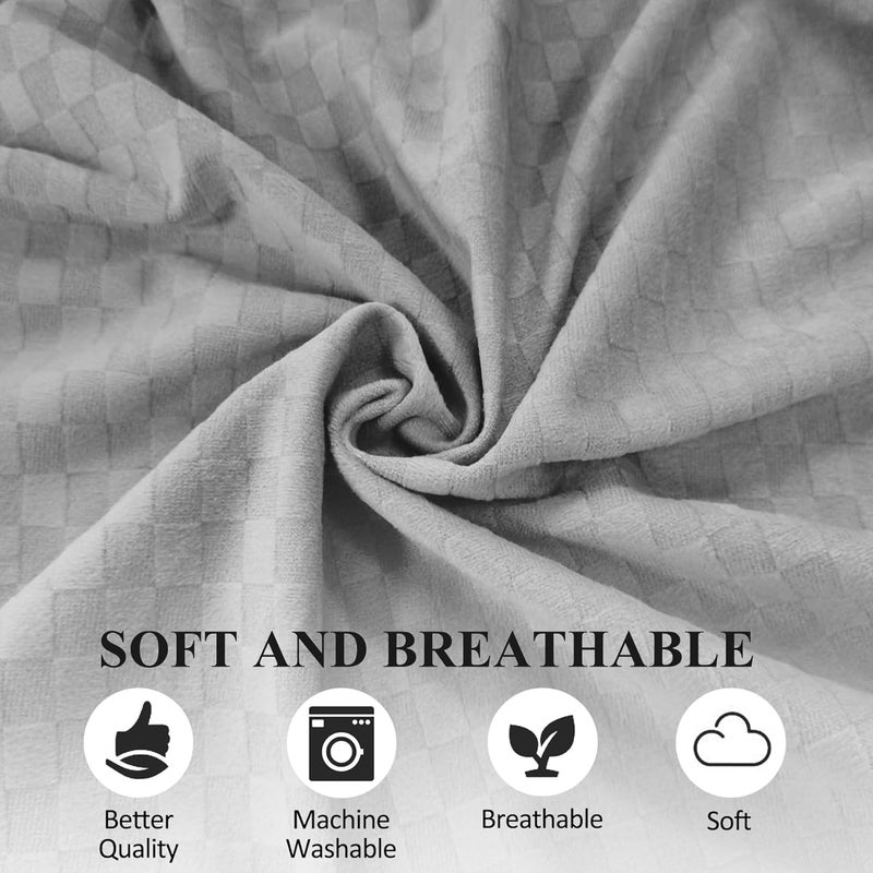 Jacobable Bed Wedge Pillow for Side Sleeping Sponge Filled Body Positioning Triangle Pillow Suitable for Pregnancy and Surgery Prevent Bed Sore for Leg and Back Support with Pillow Case (Light Gray) - Image 4