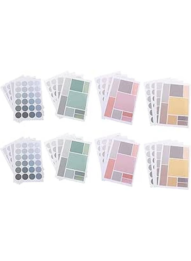 Self Stick Index Markers 8 Sets Writable Page Tabs File Organization Note Highlighting Pink Yellow Green Purple - Image 1