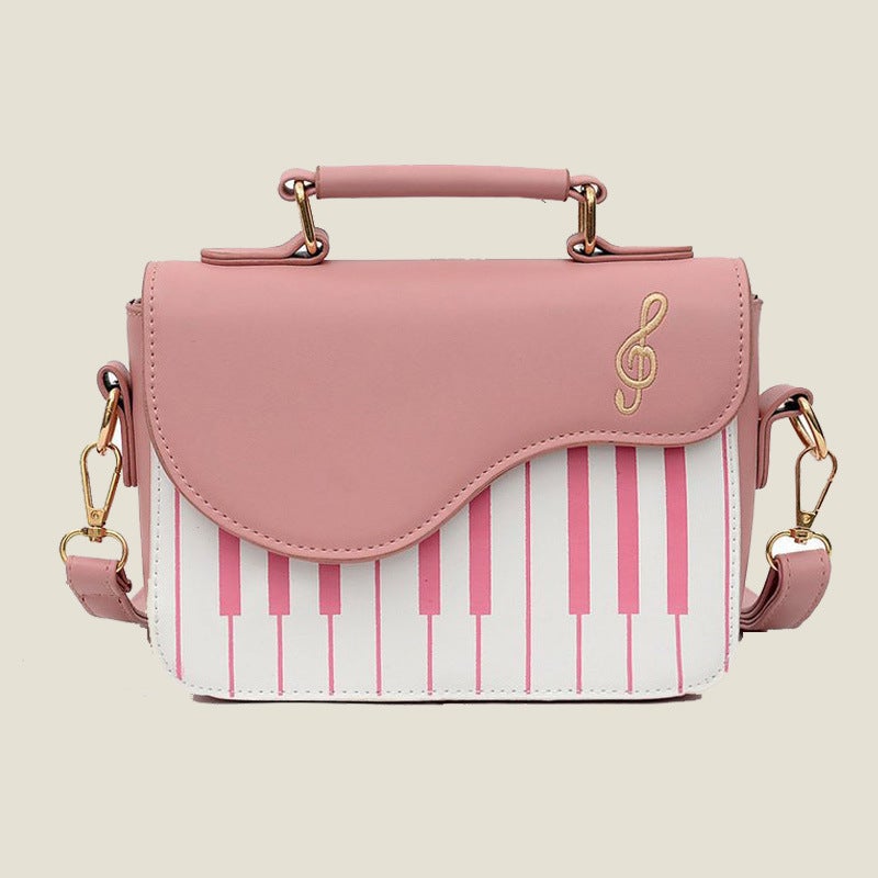 Handbags Underarm Solid Color Women'S Bag Instagram Style New Fashionable Small Square Bag Girl'S Piano Keys Underarm Bag - Image 1
