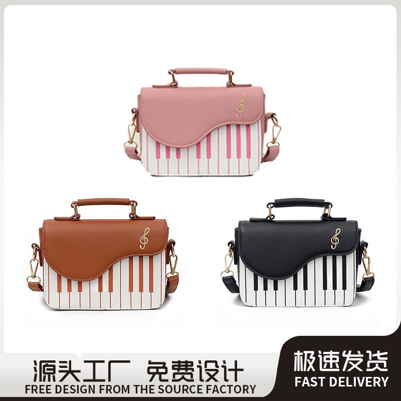 Handbags Underarm Solid Color Women'S Bag Instagram Style New Fashionable Small Square Bag Girl'S Piano Keys Underarm Bag - Image 3