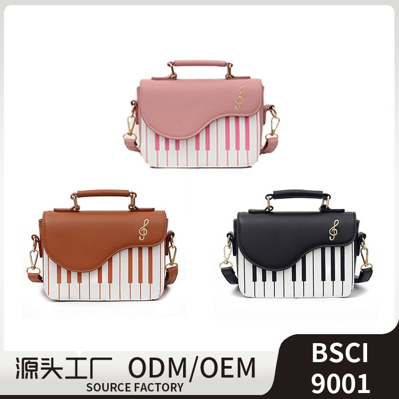 Handbags Underarm Solid Color Women'S Bag Instagram Style New Fashionable Small Square Bag Girl'S Piano Keys Underarm Bag - Image 2