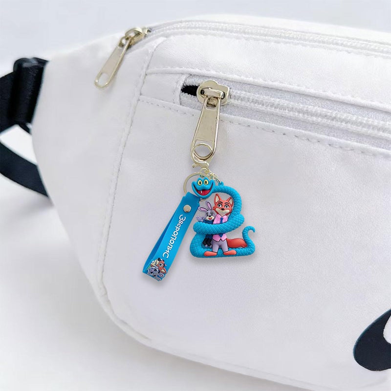AHPAHP Cute Keychains for Boys, Cartoon Movie Theme Keychain, Backpack Key Key Chain Accessories Wristlet chain Car Charms - Image 3