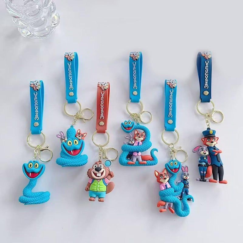 AHPAHP Cute Keychains for Boys, Cartoon Movie Theme Keychain, Backpack Key Key Chain Accessories Wristlet chain Car Charms - Image 5