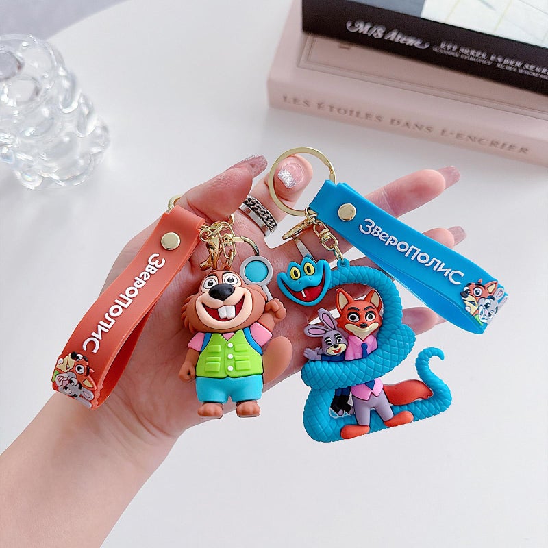 AHPAHP Cute Keychains for Boys, Cartoon Movie Theme Keychain, Backpack Key Key Chain Accessories Wristlet chain Car Charms - Image 4