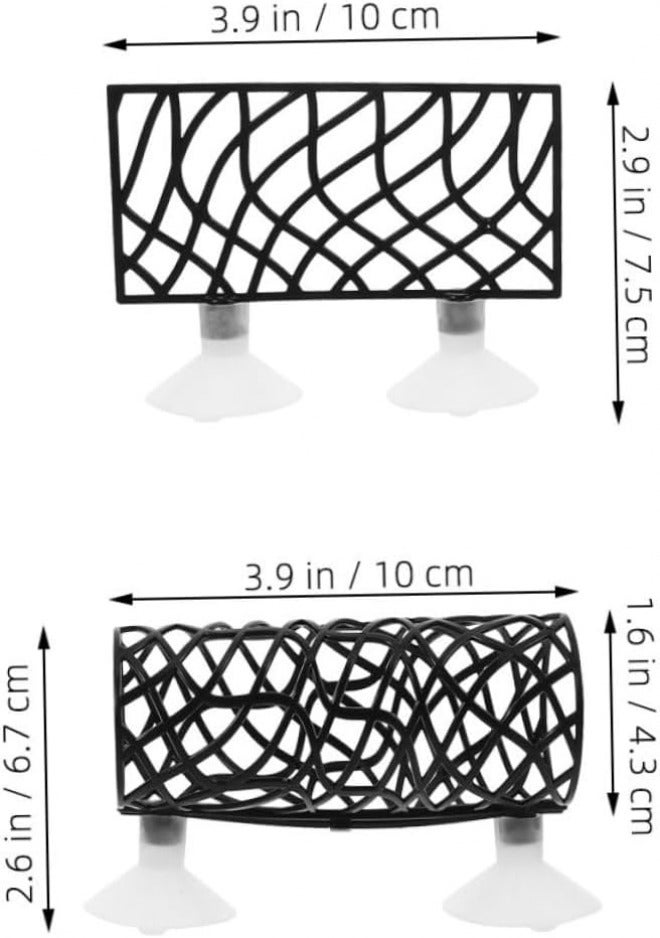 UKCOCO 2Pcs Betta Fish Tunnel Hideout Durable Aquarium Decoration Easy to Install Fish Tank Accessory for Betta and Shrimp Aesthetic Design for Comfortable Living Space - Image 2