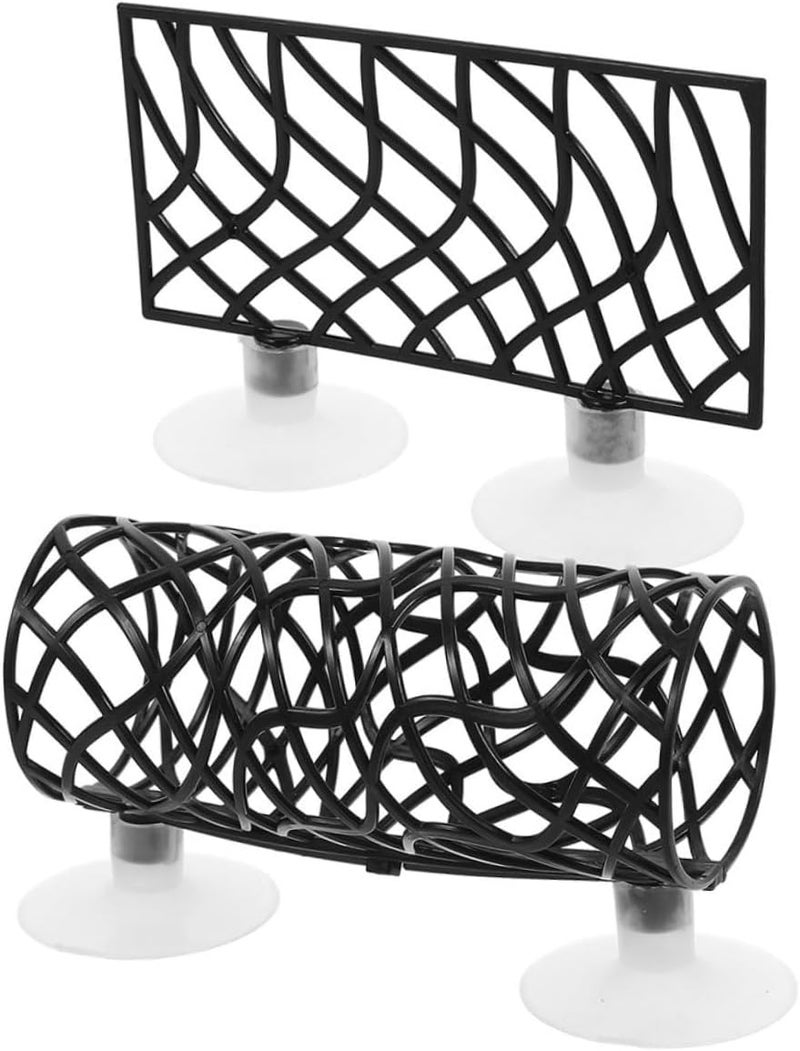 UKCOCO 2Pcs Betta Fish Tunnel Hideout Durable Aquarium Decoration Easy to Install Fish Tank Accessory for Betta and Shrimp Aesthetic Design for Comfortable Living Space - Image 1