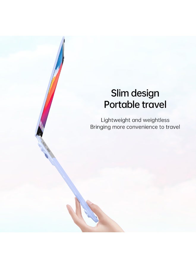 T I G O MacBook Air 13.6 Inch Hard Shell Plastic Case with stand with overheating protection for M3 A3113 M2 A2681 with Retina Display & Touch ID Release 2024 2023 2022 (Clear) - Image 3