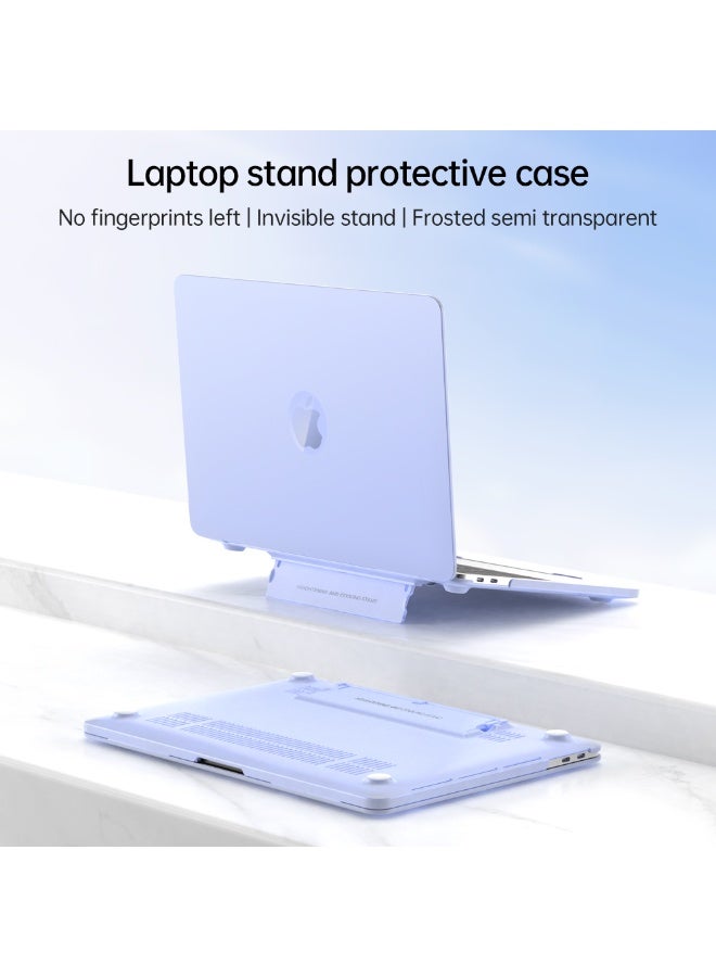 T I G O MacBook Air 13.6 Inch Hard Shell Plastic Case with stand with overheating protection for M3 A3113 M2 A2681 with Retina Display & Touch ID Release 2024 2023 2022 (Clear) - Image 4