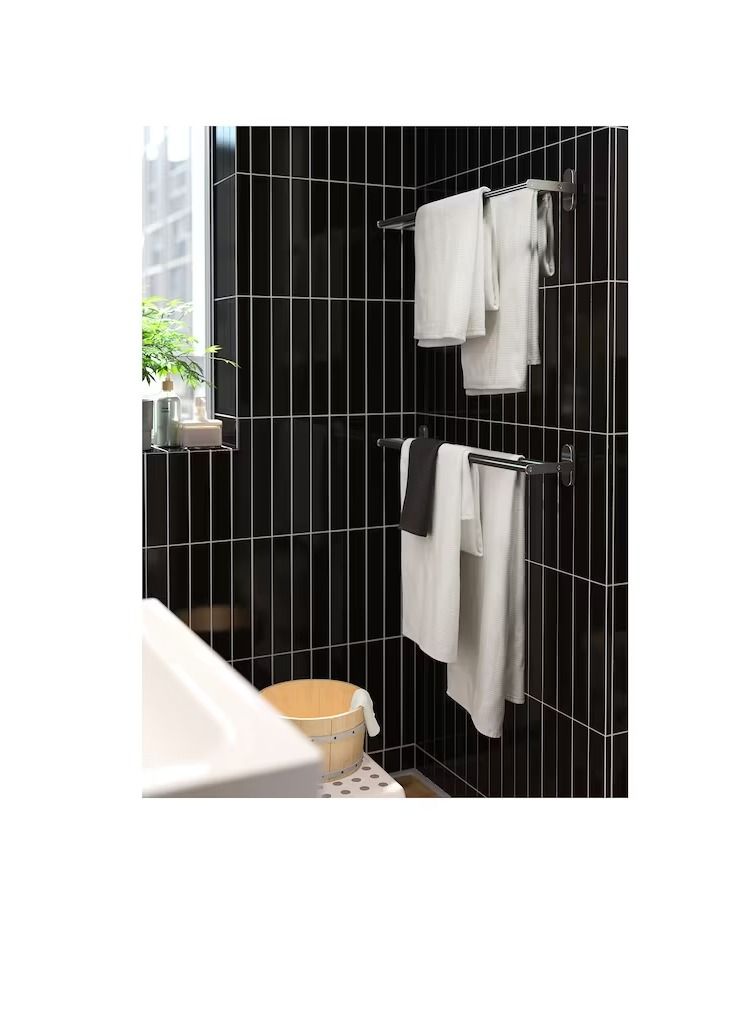 سكة مناشف، ستنلس ستيل 67 سم - Image 3