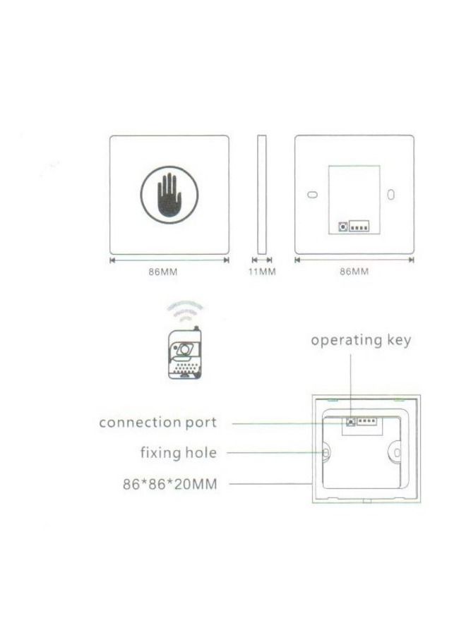 Bluefield Contactless Hand Wave Sensor Switch Button - Image 4