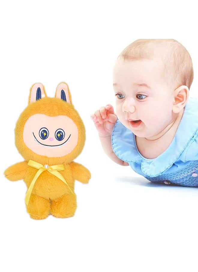 Toyland Labubu Plush Doll 25cm, Labubu Stuffed Doll Cartoon Premium Soft Plush Figure Toy For Ages 3 And Up, Yellow  - Image 1
