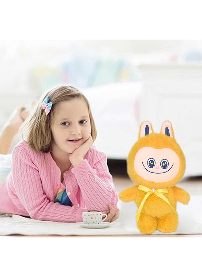 Toyland Labubu Plush Doll 25cm, Labubu Stuffed Doll Cartoon Premium Soft Plush Figure Toy For Ages 3 And Up, Yellow  - Image 2