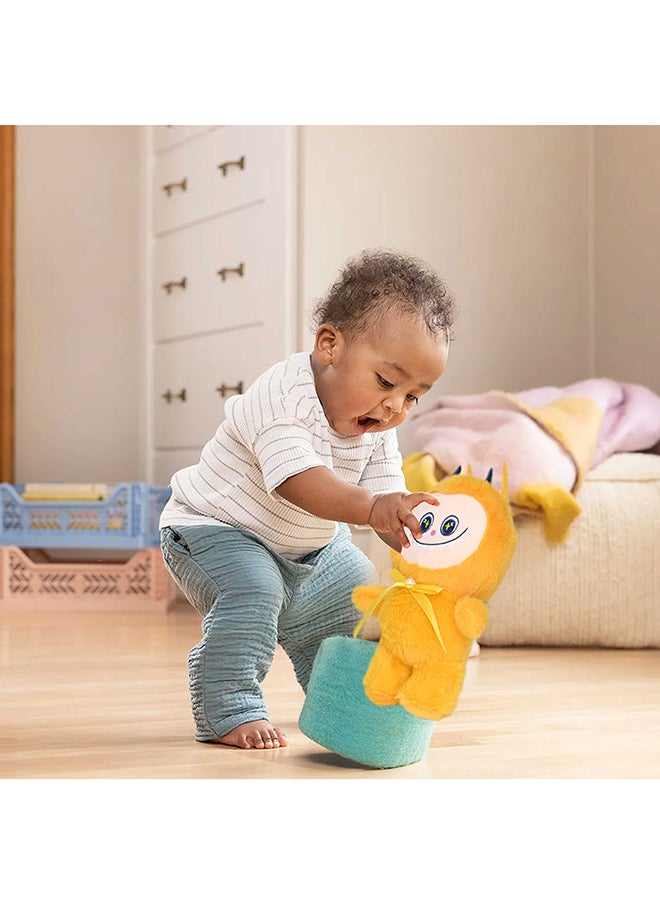 Toyland Labubu Plush Doll 25cm, Labubu Stuffed Doll Cartoon Premium Soft Plush Figure Toy For Ages 3 And Up, Yellow  - Image 3