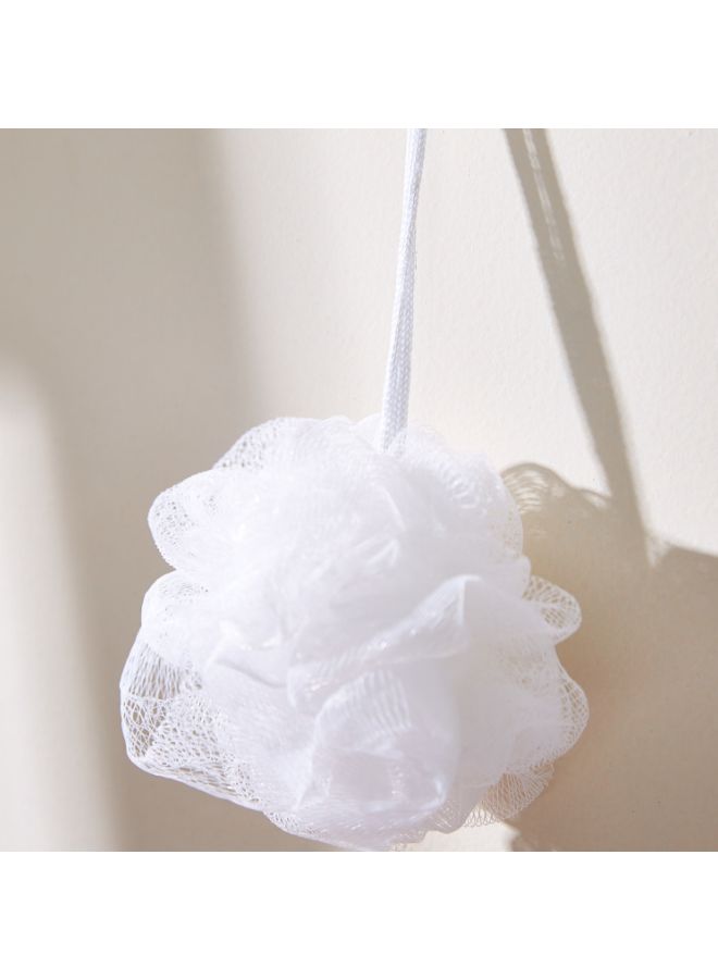 Plastic Textured Loofah White 10x10cm - Image 4