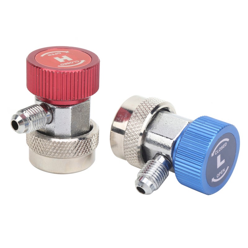 Hongsen A/C High Low Adapter Premium Brass Antirust Anti-Corrosion Durable - Perfect Fit Excellent Sealing A/C Manifold Gauge Adapter for R-134A Refrigerant Systems - Image 4