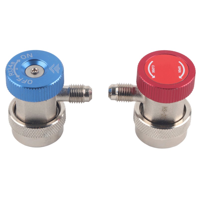 Hongsen A/C High Low Adapter Premium Brass Antirust Anti-Corrosion Durable - Perfect Fit Excellent Sealing A/C Manifold Gauge Adapter for R-134A Refrigerant Systems - Image 1