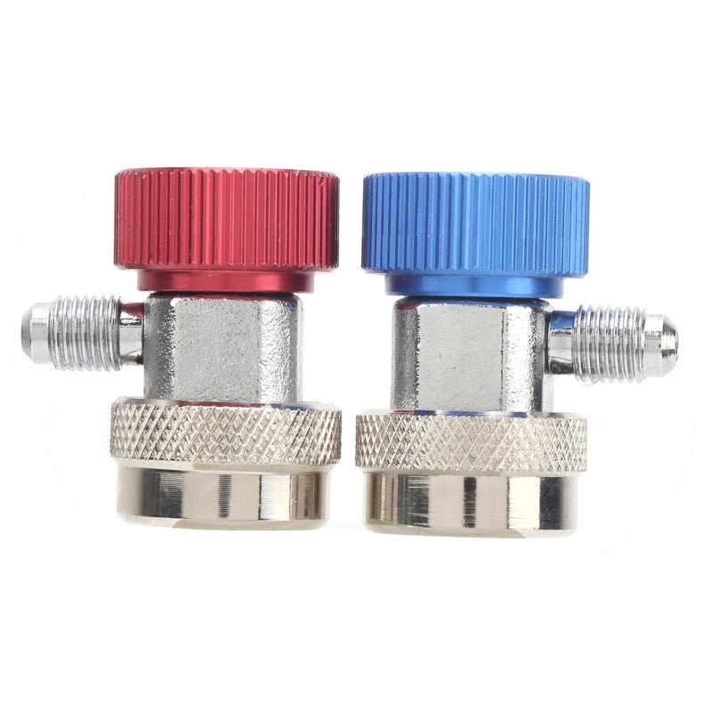 Hongsen A/C High Low Adapter Premium Brass Antirust Anti-Corrosion Durable - Perfect Fit Excellent Sealing A/C Manifold Gauge Adapter for R-134A Refrigerant Systems - Image 2