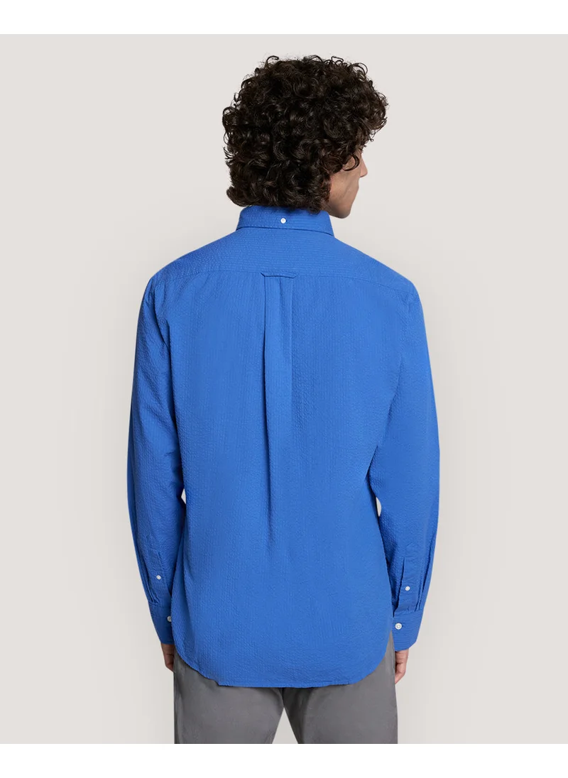 غانت Gant Reg Solid Seersucker Shirt
