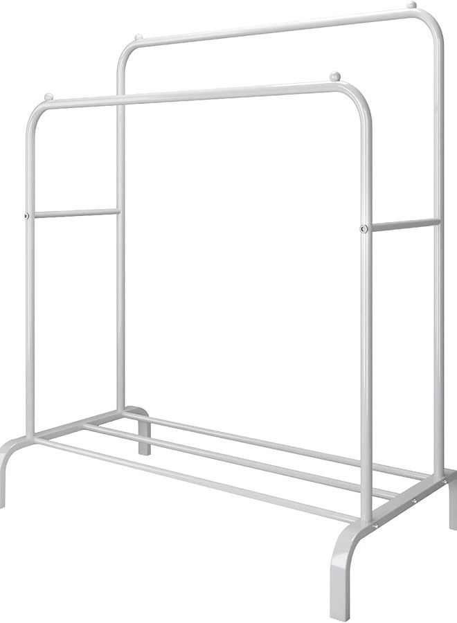 إيه جي دي علاقة ملابس معدن منظم وحامل ملابس أبيض 110*54*150(132)سم - Image 2