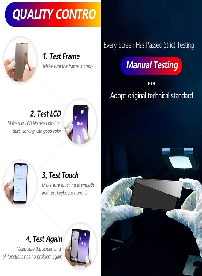 شاشة بديلة من YWLRONG لجهاز Zebra TC21، متوافقة مع أجهزة Zebra TC21 وTC210K وTC26، شاشة لمس رقمية لجهاز مسح الباركود المحمول، مع أدوات التركيب (بما في ذلك فتحة الكاميرا). - Image 5