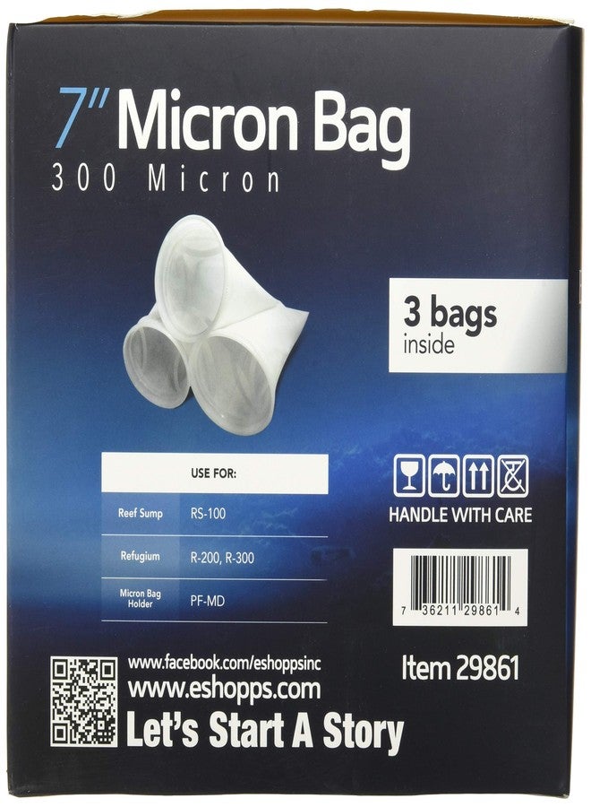 ESHOPPS 7" Round Filter Socks | 3 Pack | 300 Micron - Image 2