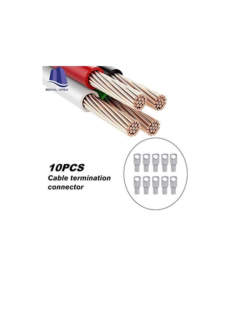 Copper Cable Lugs 10Pcs Set-Wire Terminals, Connector Cable lugs Ring Battery SC Terminals, for Marine, Solar, Automotive, Electric, Home Applications etc (Hole Size 12mm, Cable Size 50mm) - Image 3