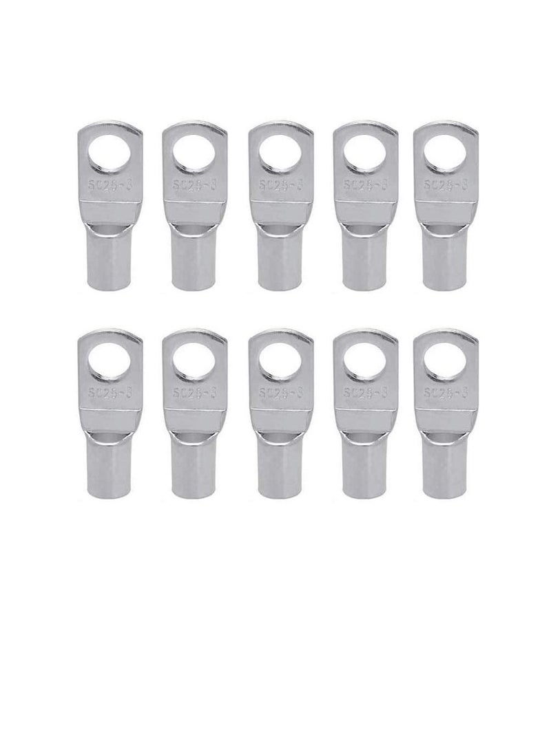 Copper Cable Lugs 10Pcs Set-Wire Terminals, Connector Cable lugs Ring Battery SC Terminals, for Marine, Solar, Automotive, Electric, Home Applications etc (Hole Size 12mm, Cable Size 50mm) - Image 1