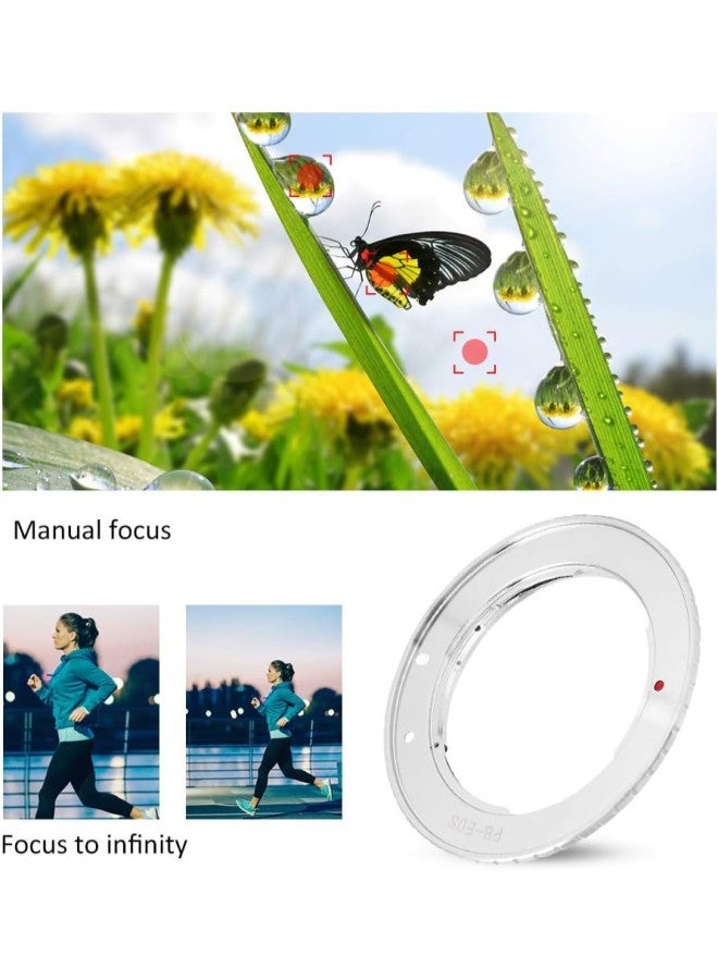 klarako PBEOS Copper Lens Mount Adapter Ring for PB Lens to for EOS EF Mount SLR Camera Lightweight  - Image 5