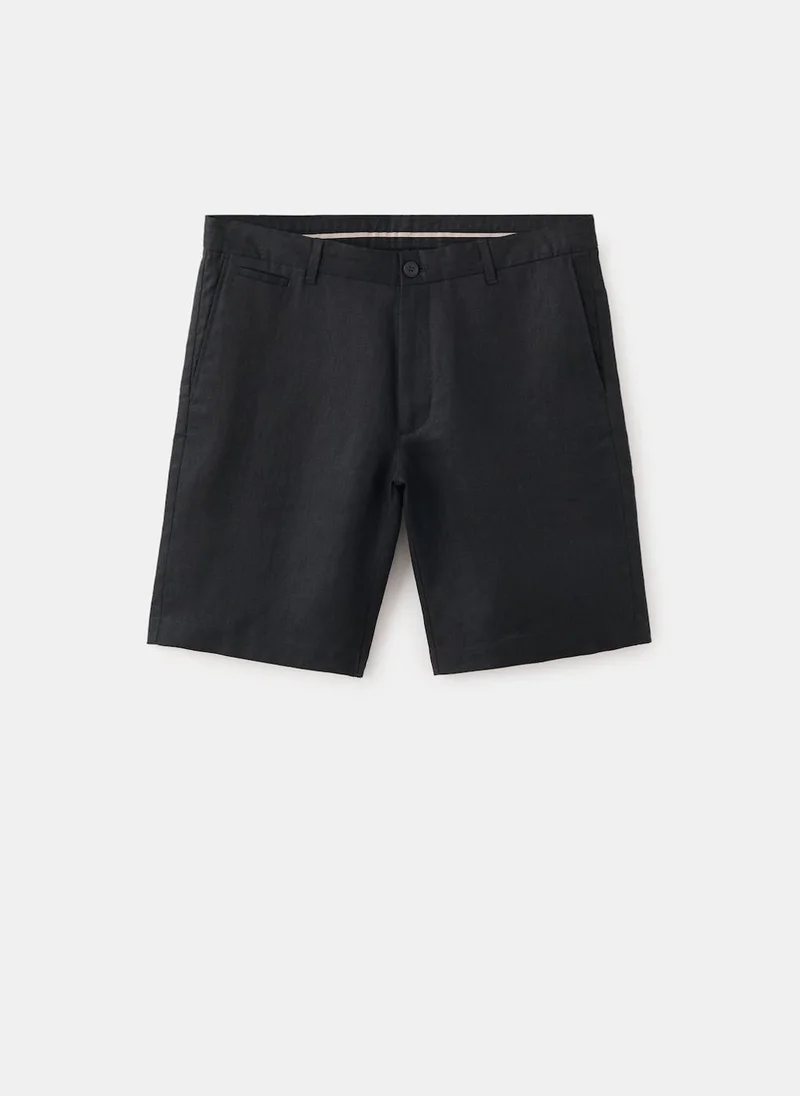Mango Man 99-NEGRO Bermuda Shorts Carp for Men | Best Price UAE