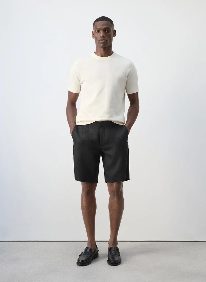 Mango Man 99-NEGRO Bermuda Shorts Carp for Men | Best Price UAE