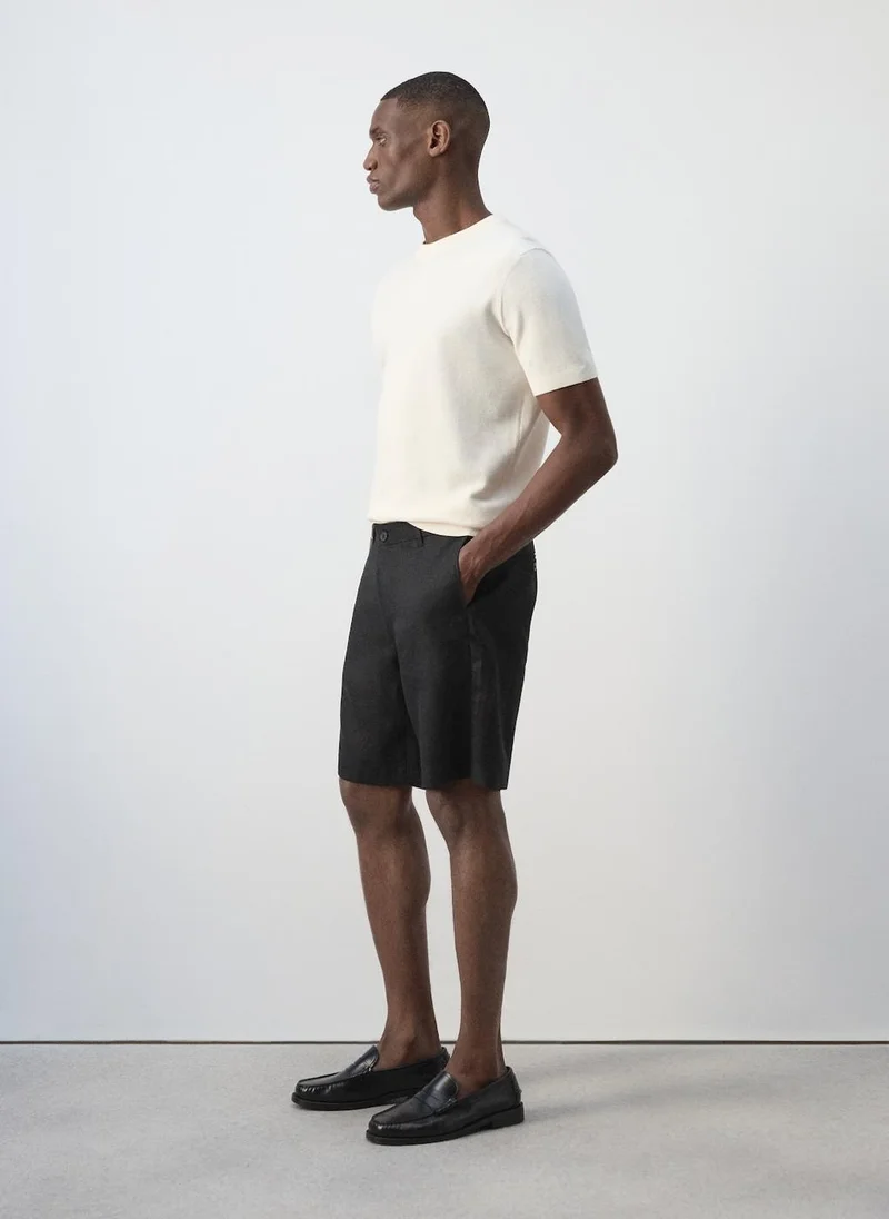 Mango Man 99-NEGRO Bermuda Shorts Carp for Men | Best Price UAE