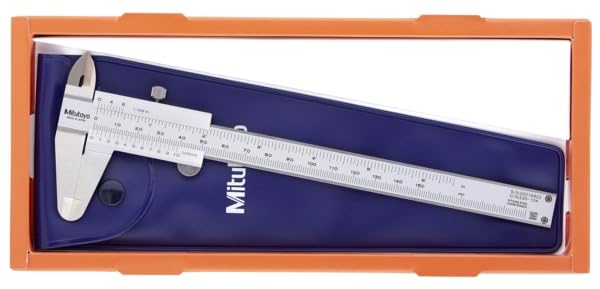 Mitutoyo 530-104 Vernier Calipers, Stainless Steel, for Inside, Outside, Depth and Step Measurements, Metric, 0"/0mm-150mm Range, +/-0.05mm Accuracy, 0.05mm Resolution, 40mm Jaw Depth - Image 3