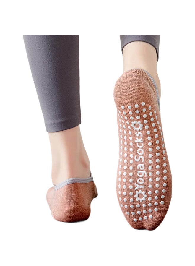 Dweck 3 Pairs Of Yoga Socks For Women, Non-Slip Pilates Summer Professional Ballet Dance Sports Cotton Socks For Indoor Fitness - Image 2