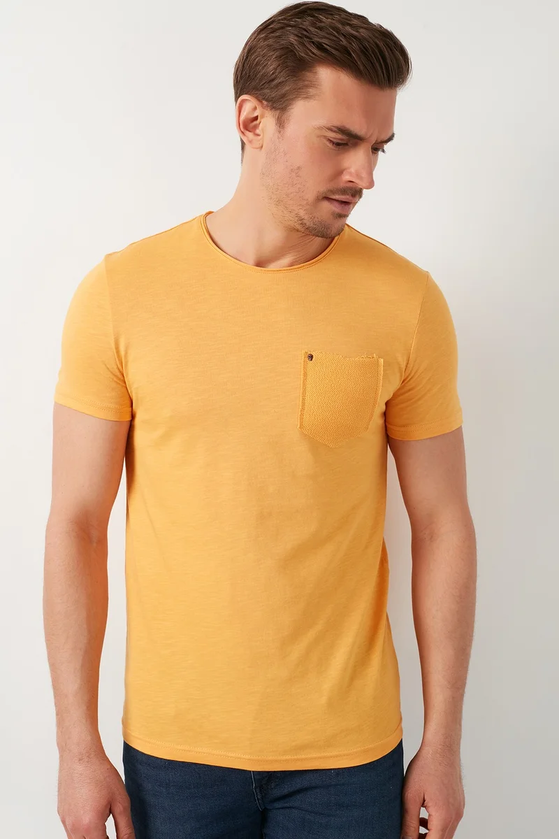 بوراتي 100% Cotton Crew Neck Pocket T Shirt Men's T Shirt 5902000
