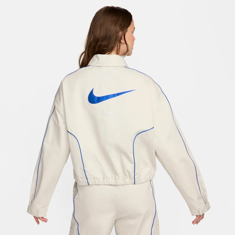 Nike White Women's Sportswear Street Jacket for Women | Best Price UAE