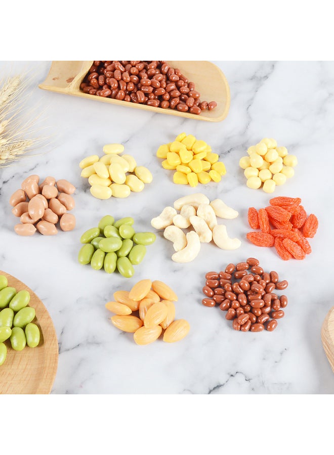 Simulation Cereal Props Simulation Corn Soybean Soybean Rice Food Play Model Nuts Cashew Nuts Peanut Kernel-Color:Powder Rice.-Dimensions:See Detailed Description For Dimensions - Image 2
