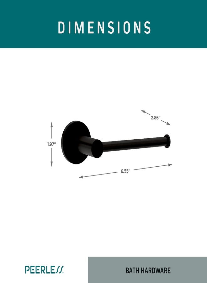 Peerless PA147-BL Precept Toilet Paper Holder, Matte Black - Image 3