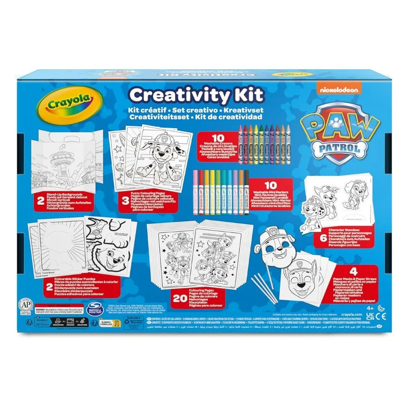 كرايولا Crayola - Paw Patrol 5 in 1 Activity Creative Set with Colouring Pages | Ideal Gift for Boys and Girls, from 4 for birthdays, holidays, and all occasions | Suitable from 4 years