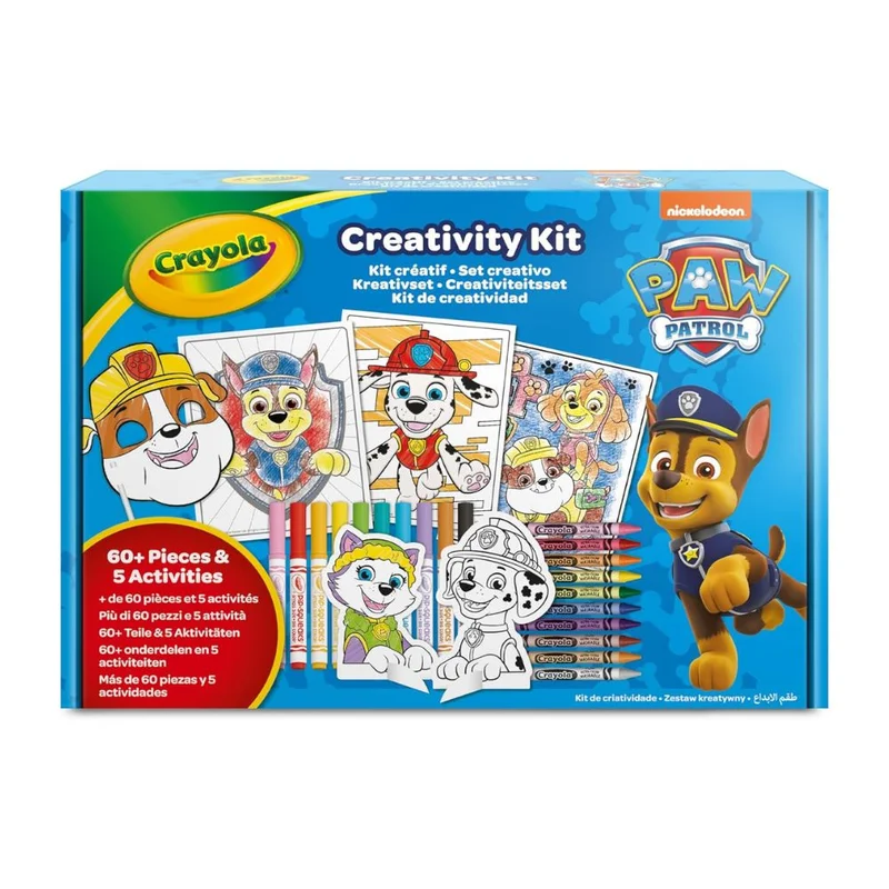 كرايولا Crayola - Paw Patrol 5 in 1 Activity Creative Set with Colouring Pages | Ideal Gift for Boys and Girls, from 4 for birthdays, holidays, and all occasions | Suitable from 4 years