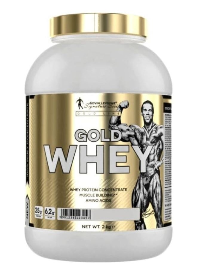 KEVIN LEVRONE Gold Whey, 100% Whey Concentrate, Vanilla Flavor, 2kg 