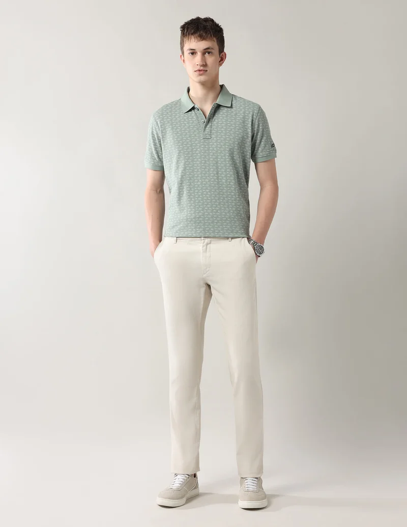 Arrow Mint Spring Sorbet All Over Printed Polo Shirt for Men | Best Price UAE