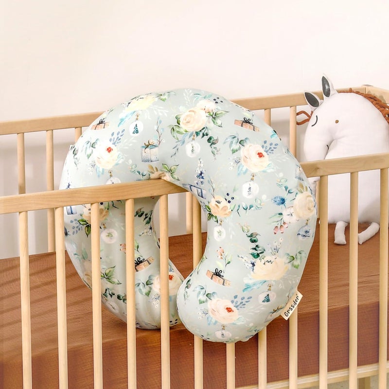 GRSSDER Nursing Pillow Cover, Stretchy Soft Minky Fabric Covers, Fit Most Nursing Support Pillows for Breastfeeding, Comfortable Safe Pillow Cover - Image 4