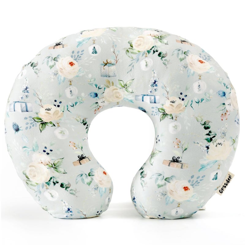 GRSSDER Nursing Pillow Cover, Stretchy Soft Minky Fabric Covers, Fit Most Nursing Support Pillows for Breastfeeding, Comfortable Safe Pillow Cover - Image 1