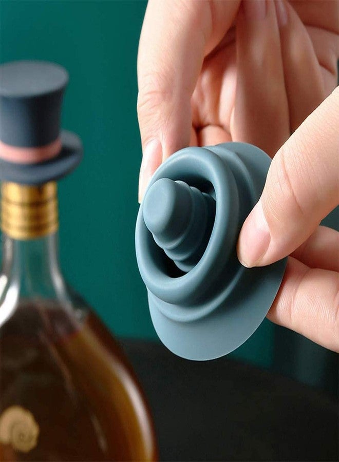 LSFCHYBY Wine Bottle Stopper Silicone,Funny Red Wine Stopper Novelty Wine Stoppers,Reusable Wine Saver,Gentleman Hat Reseal Beer Saver for Wine,Beer,Champagne,Soda,Homebrew,Beverage Kitchen Gadgets（3Packs） - Image 5