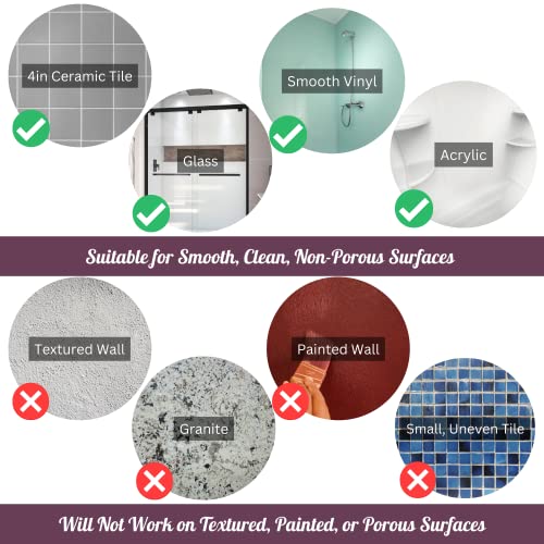 Safe-er-Grip شريط مساعدة التوازن القابل للدوران Safe-er-Grip، شريط أمان الحمام بكوب شفط، تركيب سهل بدون أدوات، 28 بوصة، أبيض ورمادي - Image 4